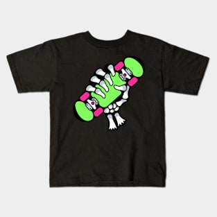 Skeleton skateboard Kids T-Shirt